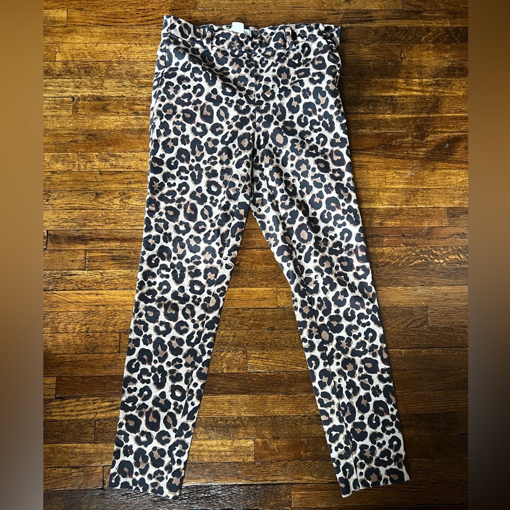 Cheetah Print Skinny Dress Pants
